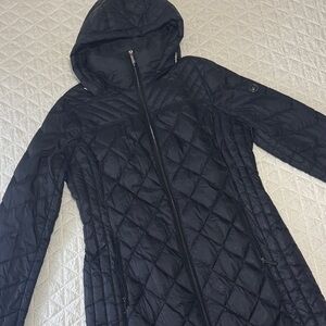 Michael Kors Black Quilted Puffer Coat